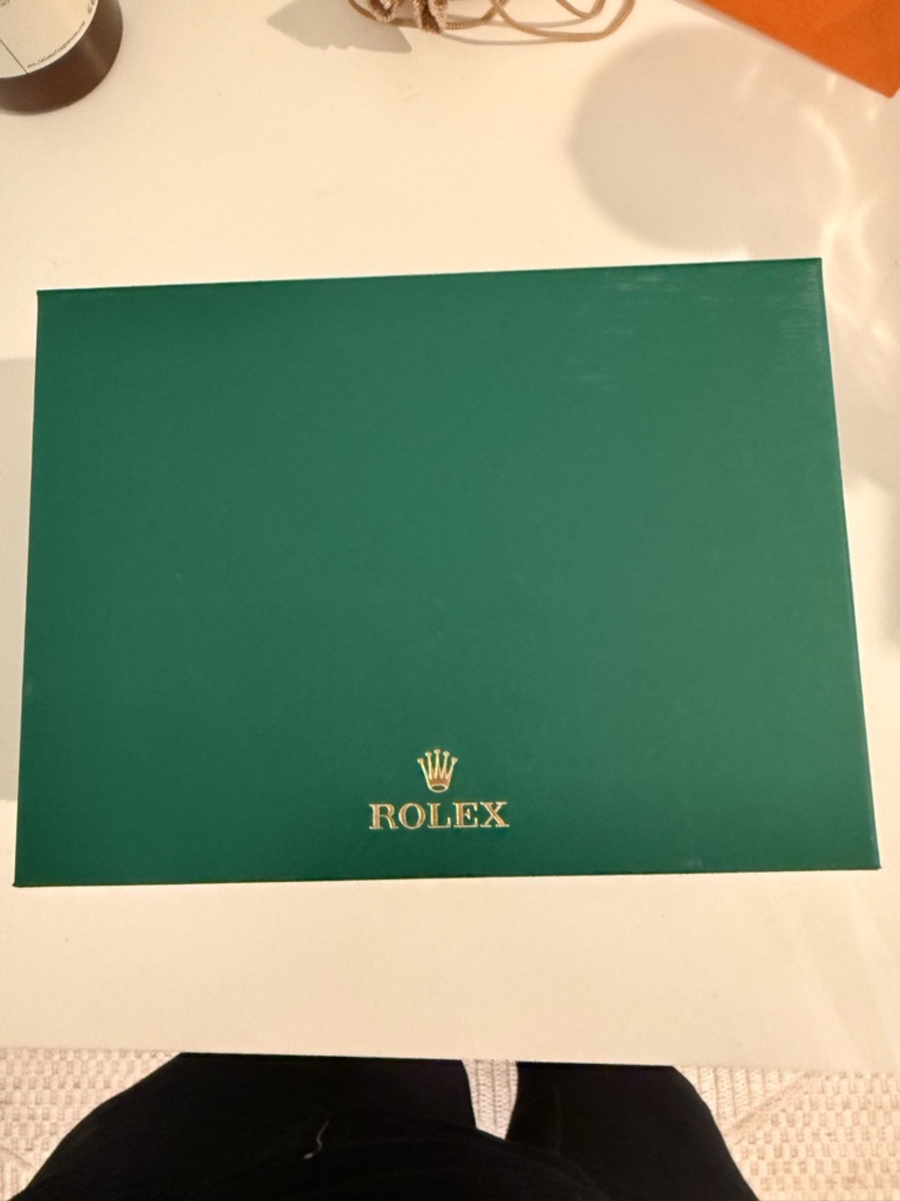 Rolex Green Box with Gold Crest